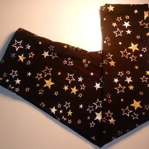 Girls' Black and Gold Star Leggings